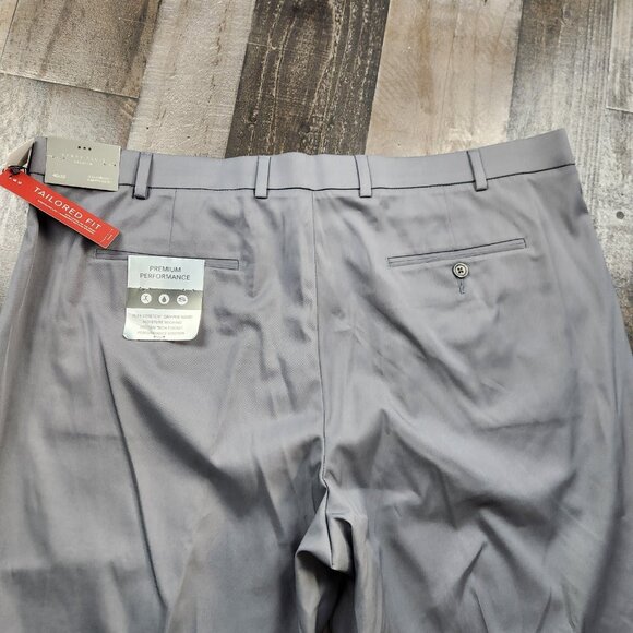 Mens Perry Ellis Premium size 40x30 Tailored Fit Flex Stretch Dress Pants - Picture 3 of 12